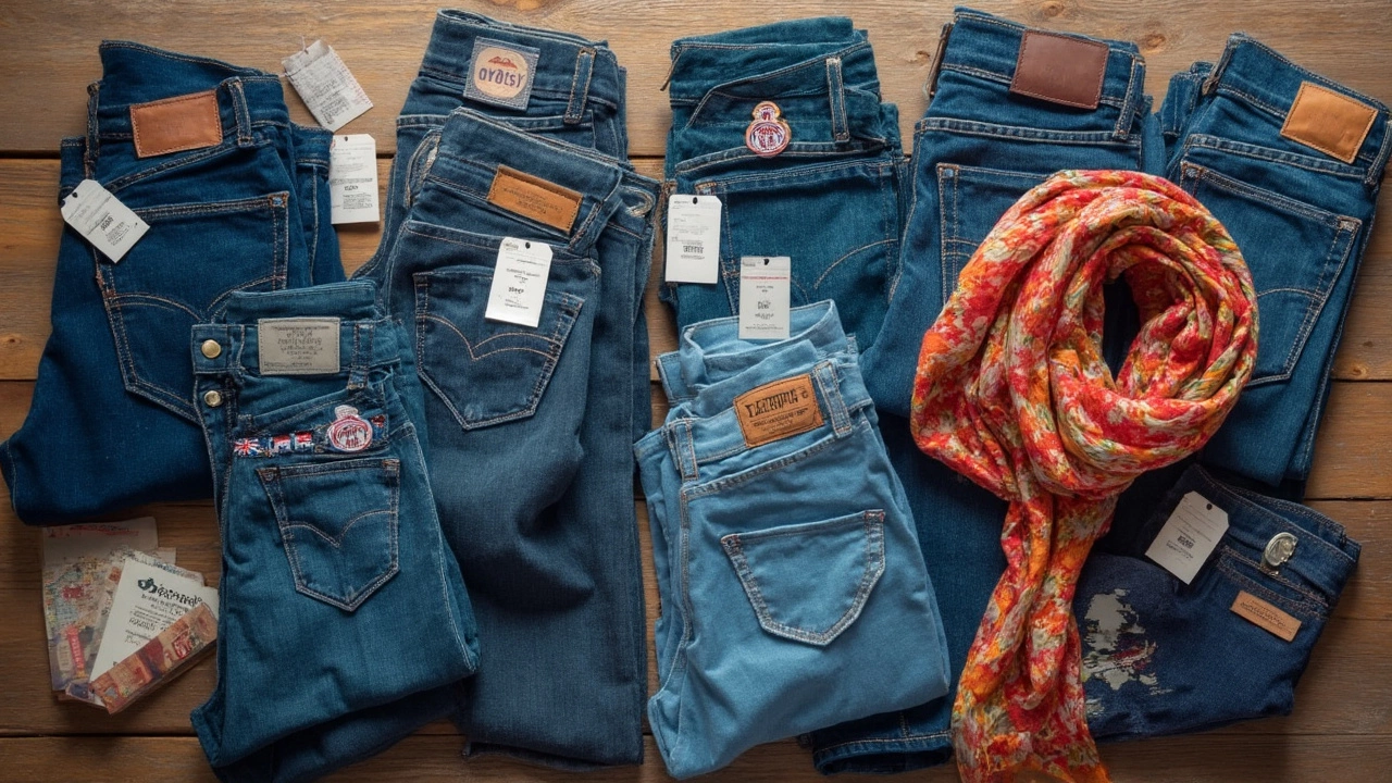 Shopping for Jeans in England